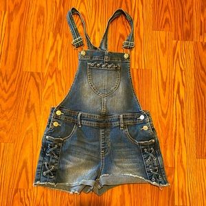 Cute girls overall shorts - 14/16